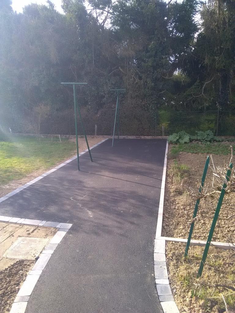 Allée en enrobés à chaud