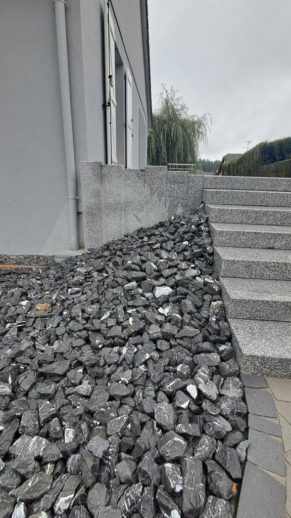 Escalier et dalle en grès cérame